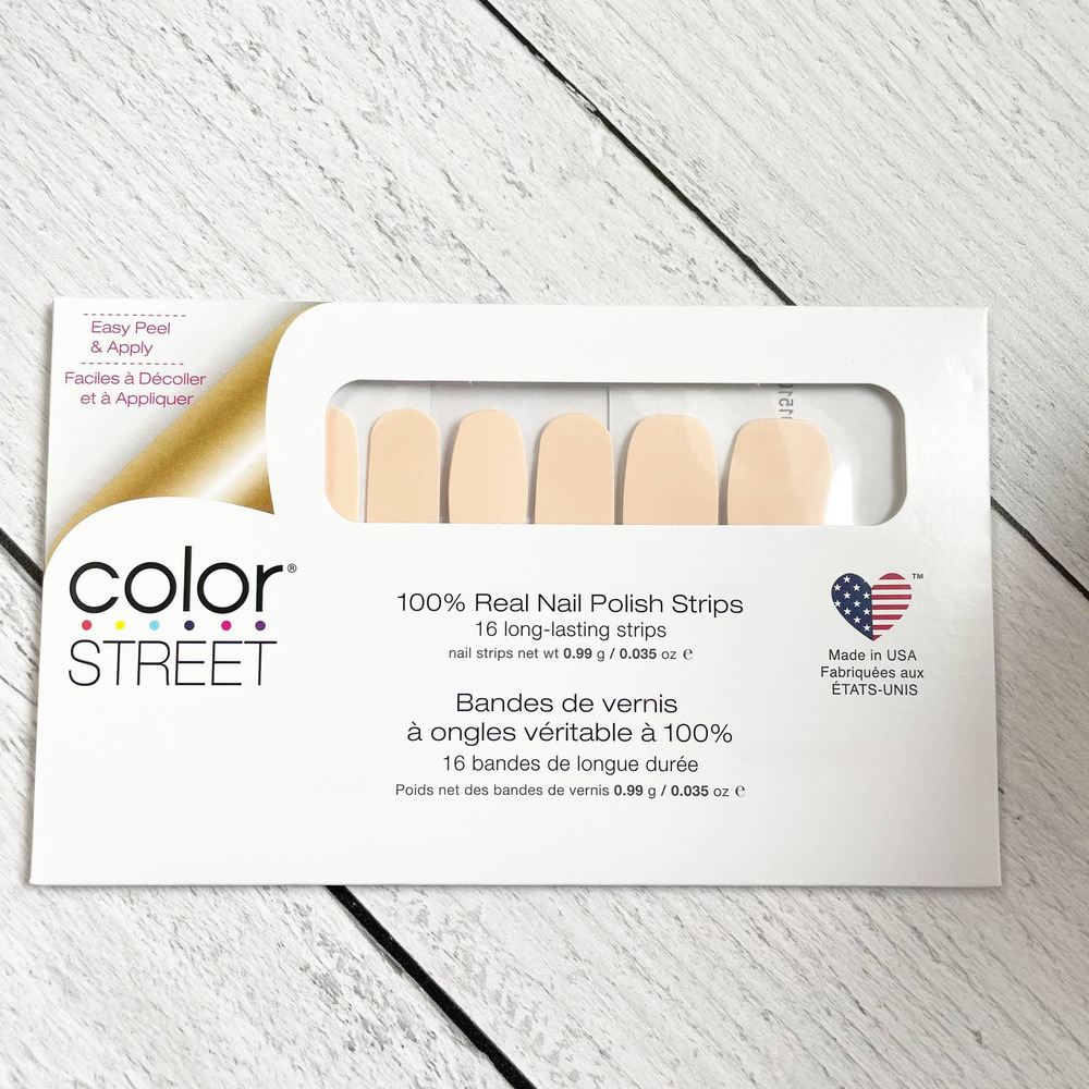 Color Street Real Nail Polish Strips Easy Peel & Apply Light Yellow Havana Honey